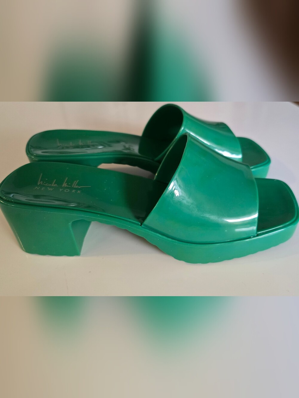 Nicole Miller Tikky Jelly Slide Sandals